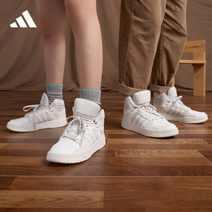 ENTRAP休闲中高帮板鞋少年感复古篮球鞋男女adidas阿迪达斯