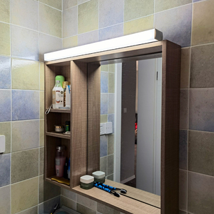 led镜柜专用镜前灯卫生间卧室化妆柜简约厕所免打孔浴室三角镜箱