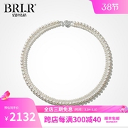 BRI.R/佰色传情冷白极强光淡水珍珠双层大小珠叠戴时尚项链锁骨链