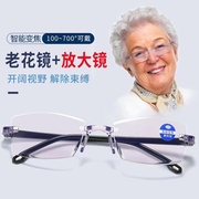 100-700度自动变焦黑科技，老花镜老花眼镜，中老年高清防蓝光
