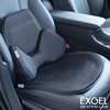 日本直邮 EXGEL汽车坐垫 腰靠 乳胶 支撑护腰 缓解疲劳 透气靠垫