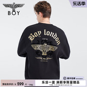 珊海漫步BOYLONDON秋季情侣款长袖时尚潮流圆领卫衣N03005