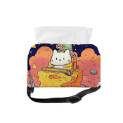 太空旅行宇航员猫咪卡通可爱车载专用纸巾盒汽车内扶手箱抽纸盒
