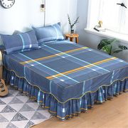 磨毛床裙单件床盖纯色，席梦思床罩床套韩式床笠床单，1米1.52.0米