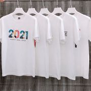 （两件装）2021夏装纯棉上衣白色短袖T恤女士半袖常规棉宽松韩版
