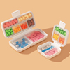 药盒便携式小号药物药片分药器随身分装大容量胶囊药丸小盒子迷你