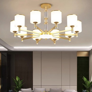金色吊灯客厅灯北欧现代简约创意大气大厅主灯高级餐厅卧室灯