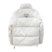 香港白色立领羽绒外套男款修身短款冬季外套2023男X士保暖上