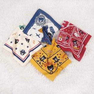 miki日系多用途男女，宝宝百搭实用围巾多功能，小方巾冬儿童方巾