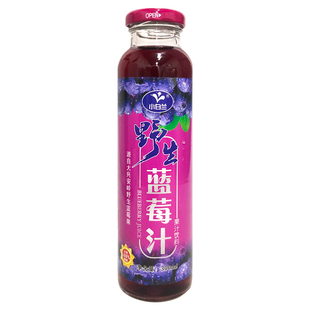 小白兰野生蓝莓果汁果肉饮料300ml健康饮品整箱临期特低价
