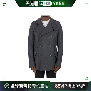 香港直邮潮奢balmain巴尔曼男士双排扣长袖大衣