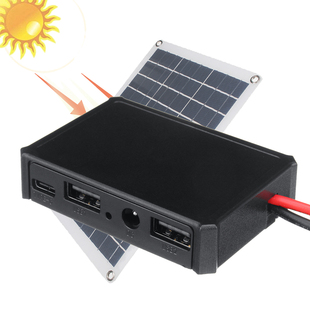 4插座双usbdc接口diy太阳能电池板充电器，稳压器输出5v手机充电