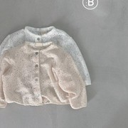 韩国进口婴幼童装甜美蕾丝镂空公主外套夏季超薄长袖空调开衫
