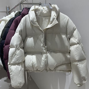 2023小款韩版短款羽绒服，女立领宽松加厚保暖小个子大码外套冬