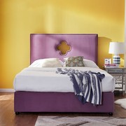 美式时尚田园风格双人床简约大气1.8米1.5米主卧欧式床头定制