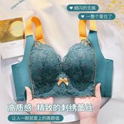 高侧比收副乳内衣女聚拢防下垂全罩杯大码胖mm厚薄款调整型文胸罩