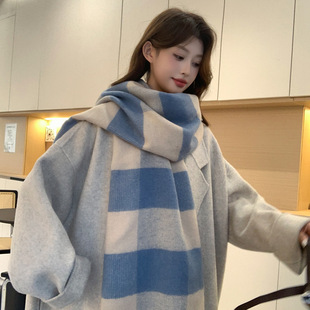 经典英伦格子围巾女士秋冬季加厚保暖百搭披肩外搭学生仿羊绒围脖