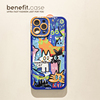 benefit艺术彩色猫咪适用iphone15promax苹果13手机壳14promax12套11小众xsmax全包xr硅胶8plus防摔7mini