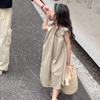 韩国童装女童连衣裙夏装，2024儿童大童夏季无袖裙子，宽松休闲背心裙