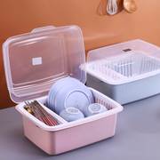 房车用品装备厨房碗带盖碗筷，餐具收纳盒放碗碟架滴水碗盘置物