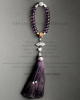 高贵紫色 优雅女人味高透天然巴西紫水晶手串十八子手持礼物