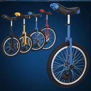 高档独轮车平衡车脚蹬大人大童自锻炼竞技单轮健身代步车脚踏踏板