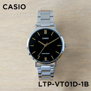卡西欧手表女CASIO LTP-VT01D-1B钢带简约防水指针日历石英学生表