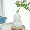 白色陶瓷葫芦摆件干花插花瓶家居客厅餐桌玄关书房简约桌面装饰品