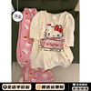 Hellokitty大码短袖睡衣女夏款2025年新款T恤长裤家居服外穿套装