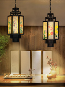 复古典中国风餐厅茶楼过道灯具，走廊客栈民宿装饰照明手工艺术吊灯