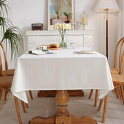 日式纯色素色棉麻桌布咖啡厅黑白盖布茶几台布餐桌布盖巾