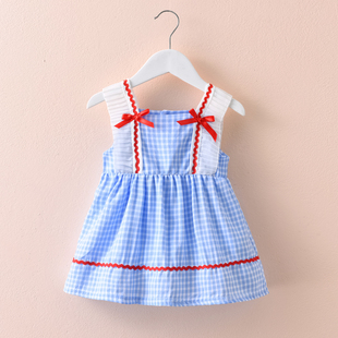 女童吊带裙夏季洋气韩版裙子公主宝宝，婴儿小童夏装背心连衣裙