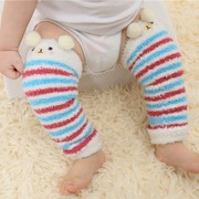 过膝袜婴儿2双装加厚保暖儿童护膝，宝宝袜套可爱松口护腿长筒