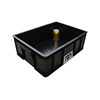防静电周转箱黑色整理收纳箱电子元件盒物料零件盒龟箱周转框带盖