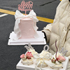 2024母亲节网红纸杯蛋糕，装饰珍珠mom插件，漂亮妈妈亚克力生日插牌