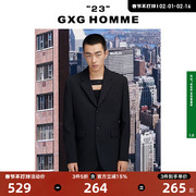 gxg男装男士黑色斯文休闲单西装(单西装，)外套2022年春季23系列