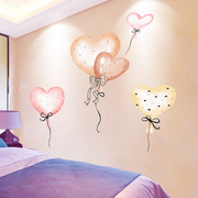 卧室温馨墙纸自粘创意女孩，公主房间背景墙，装饰床头贴纸墙贴画ins