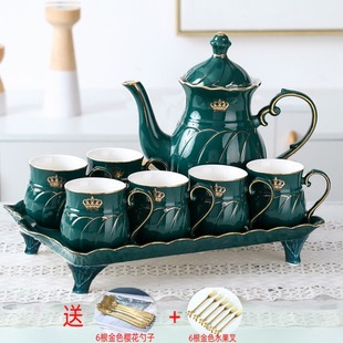 陶瓷轻奢水杯套装杯子家用客厅北欧茶杯水具水壶套杯高档整套茶具