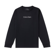 Calvin Klein男装 CK套头圆领T恤男 舒适纯棉字母logo长袖上衣