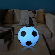 LED七彩发光变色足球灯 遥控创意室内足球装饰灯