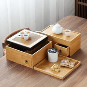 茶盘家用茶台小型竹制储水茶海沥水功夫茶具套装干泡简约收纳盒