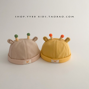 儿童帽子秋冬季宝宝地主，帽男女童薄款瓜皮帽，可爱超萌韩版婴幼儿潮