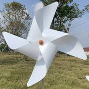 白色风车户外装饰旋转塑料风车儿童玩具舞台T摄影拍照小风车