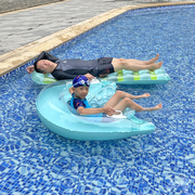水上沙发浮床充气浮垫大黄鸭小船浮板玩具泳圈漂浮坐骑水床浮排