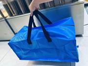 外贸原单超大号加厚防水编织手提拉链包环保袋衣物收纳袋搬家袋