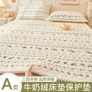 牛奶绒床垫软垫家用冬季加厚垫被，褥子保暖床，褥垫毯子铺底床单床盖