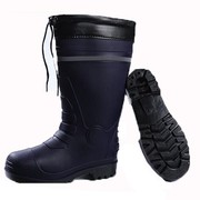极速冬季雨鞋雨靴子加绒加厚加棉防水男水鞋高筒水靴保暖防滑劳保