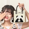 九木杂物社同款熊猫手提包原创女生迷你斜挎包可爱百搭上班手拎包