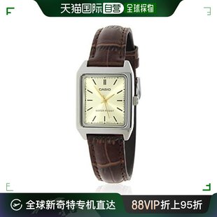 香港直邮casio卡西女士復古小方，手錶ltp-v007l-9eudf