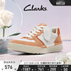 clarks其乐艺动系列，女鞋简约平底透气休闲小白，鞋白色板鞋单鞋